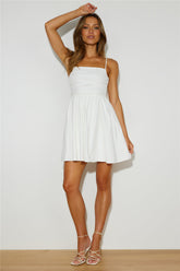Girly Mood Mini Dress White