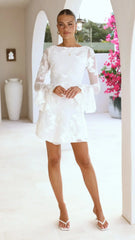 Lanesia Mini Dress - White