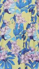 Avala Midi Dress - Blue Leaf Orchid